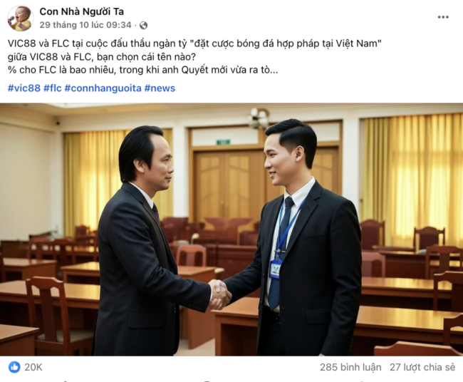 Mô hình đầu tư đầy ấn tượng của VIC88